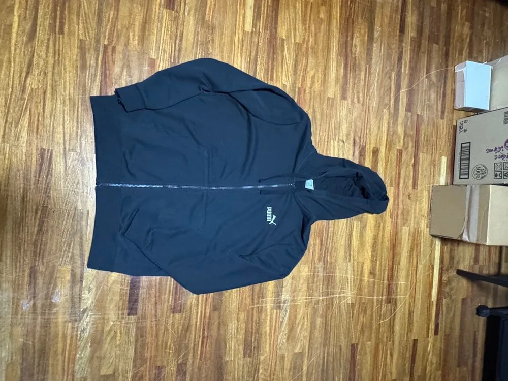 PUMA フルジップパーカー ブラック XL