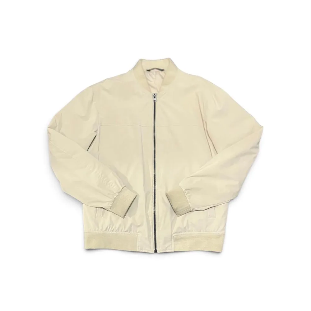 archive ZARA Ivory Zip-Up Bomber Jacket