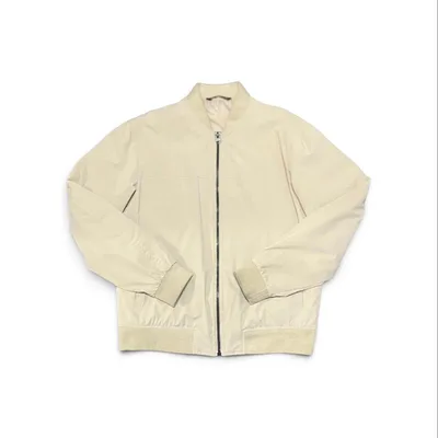 archive ZARA Ivory Zip-Up Bomber Jacket