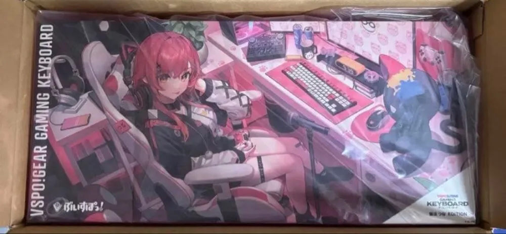 ぶいすぽっ! 猫汰つなゲーミングキーボード 新品未開封
