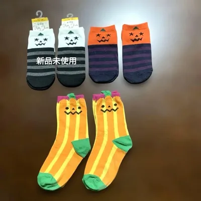 ハロウィン 靴下 15-19 19-24 双子 6足 まとめ売り