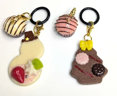 クリスマススイーツ ミニチュアチャーム 4点セット❤️