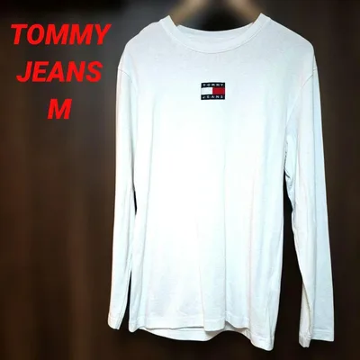 TOMMY JEANS 長袖カットソー ホワイト M ロンT