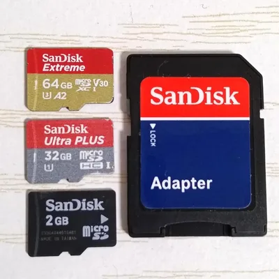 SanDisk microSDカード 3枚セット アダプター付き サンディスク