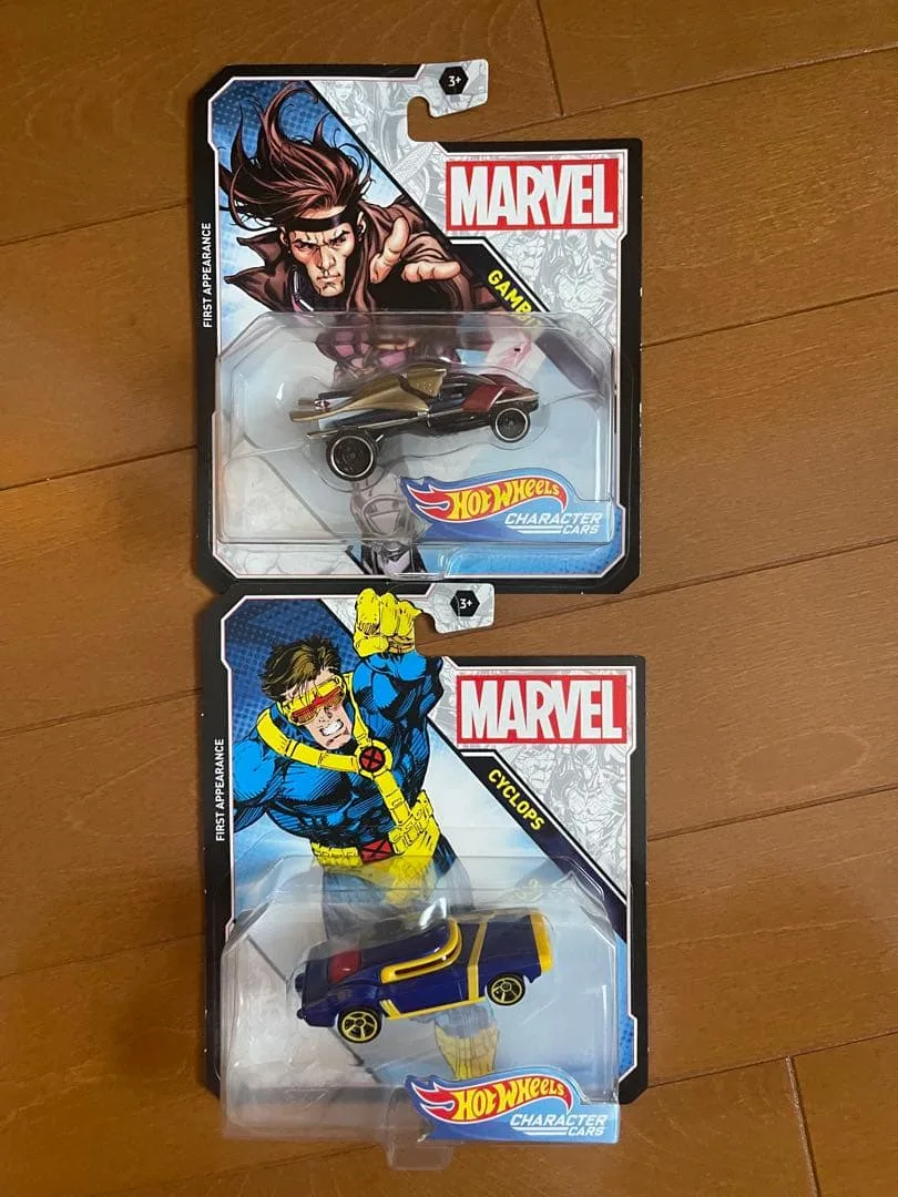 ホットウィール マーベル 2個セットサイクロプス、ガンビット