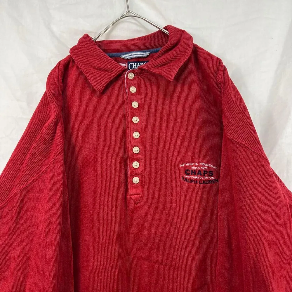 90s chaps ralph lauren ラルフローレン 厚手 ポロシャツ