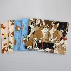 犬柄(3種)☆ハンドメイド☆コースター☆6枚セット