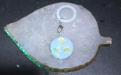 【ハンドメイド】セキセイインコ 目印チャーム