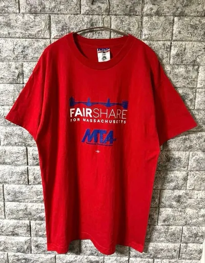 【USA製】 UNION MADE キャンペーンロゴ Tシャツ レッド 美品