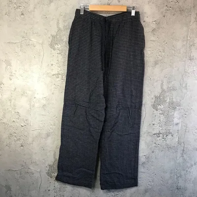 B3214古着 パジャマパンツ 紺 モスグリーン 水色 90s Y2K