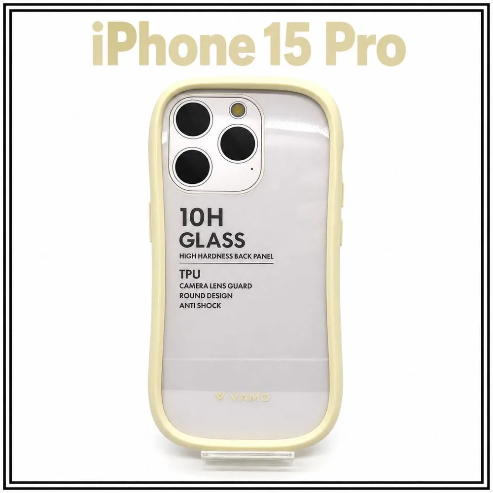 新品 未使用 iPhone15Pro 耐衝撃ハイブリッドケース ミルクホワイト3
