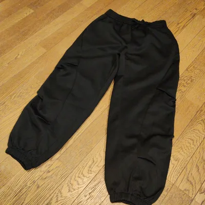 ★新品メンズ ブラック ジョガーパンツ スウェットパンツ