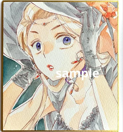 【匿名配送】オリジナルキャラ ハロウィンの魔女 アナログ手描きイラスト