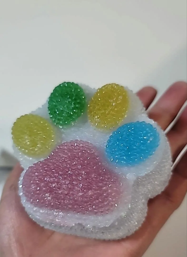 823肉球キラキラ小物入れ ケース レジン