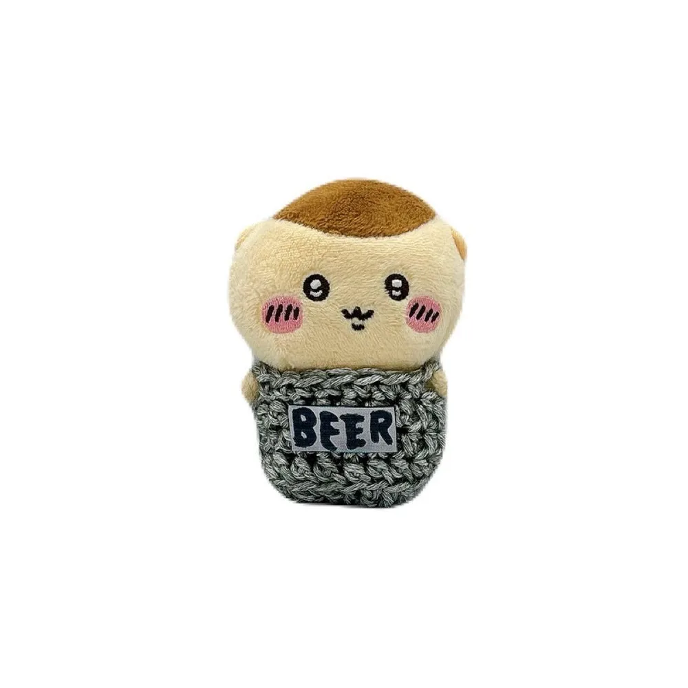 おすわりぬいぐるみ ぬい服 くりまんじゅう ちいかわ 生ビール 缶ビール 酒