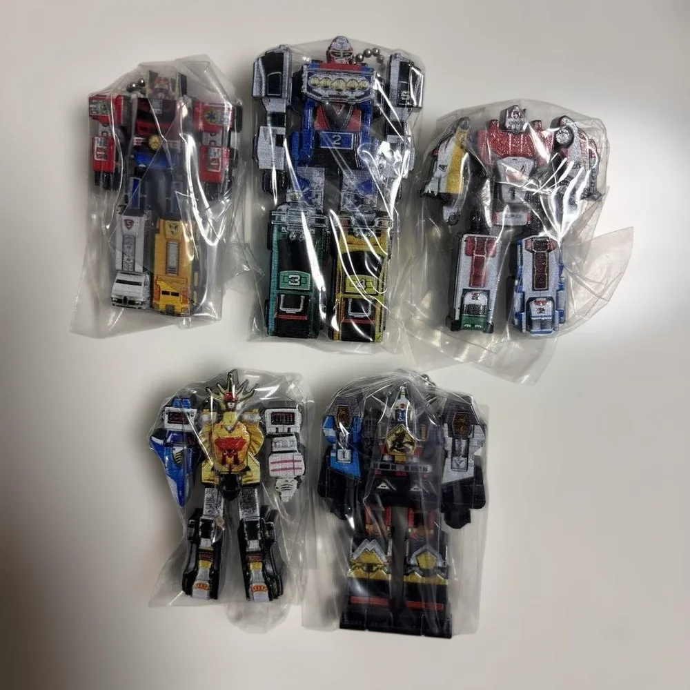 スーパー戦隊ヒーロー ロボット フィギュア 6体セット無敵将軍1つ追加(袋なし)