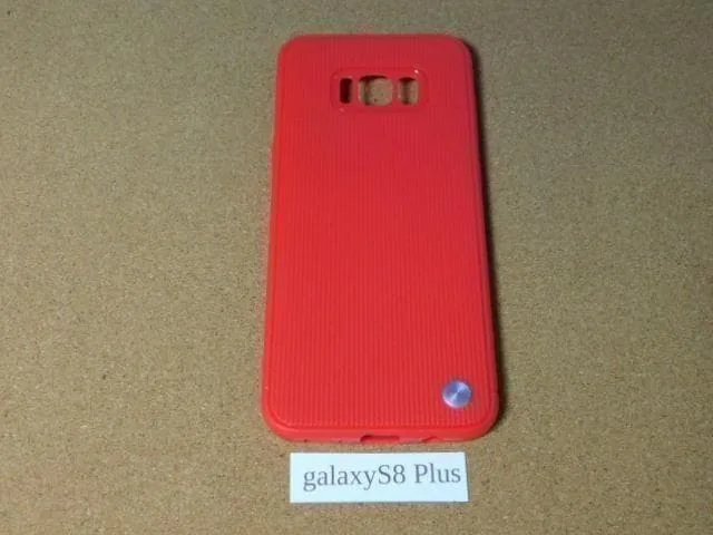 ★ソフトケース・カバー(ギャラクシー GALAXY S8Plus プラス用)赤