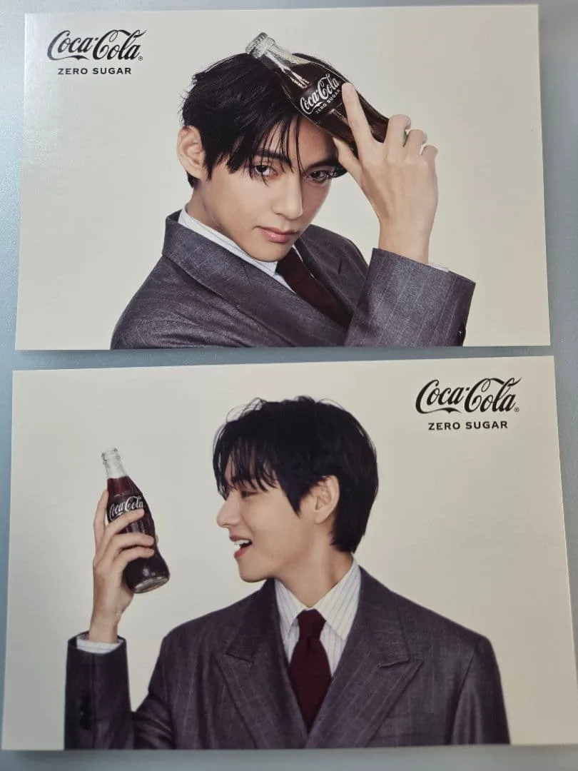 BTS V テテ コカ・コーラ ゼロ ポストカード