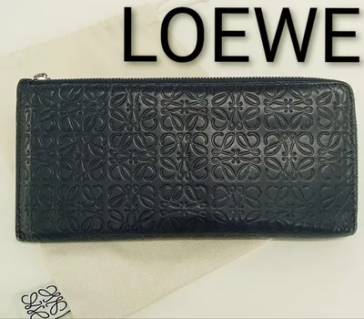 AWM07 ロエベ 極美品 リピートアナグラム L字ファスナー長財布