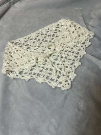 ハンドメイド かぎ針編み ヘッドドレス