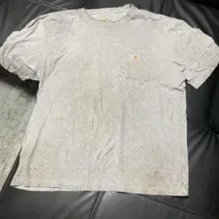 Carhartt カーハート ポケットTシャツ グレー XL ダメージT