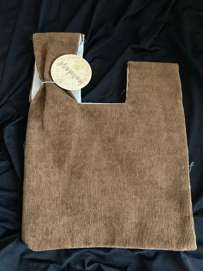 コーデュロイ ワンハンドルバッグ ブラウン