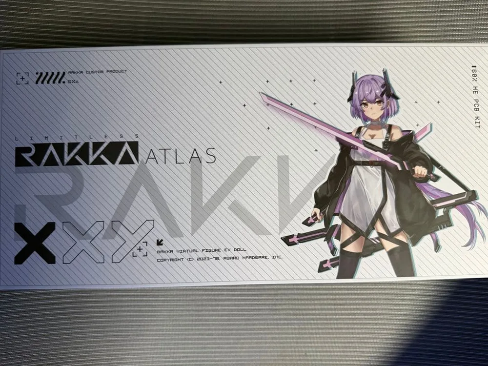 rakka 60 atlas 6.25u split スイッチ付き ラピトリ