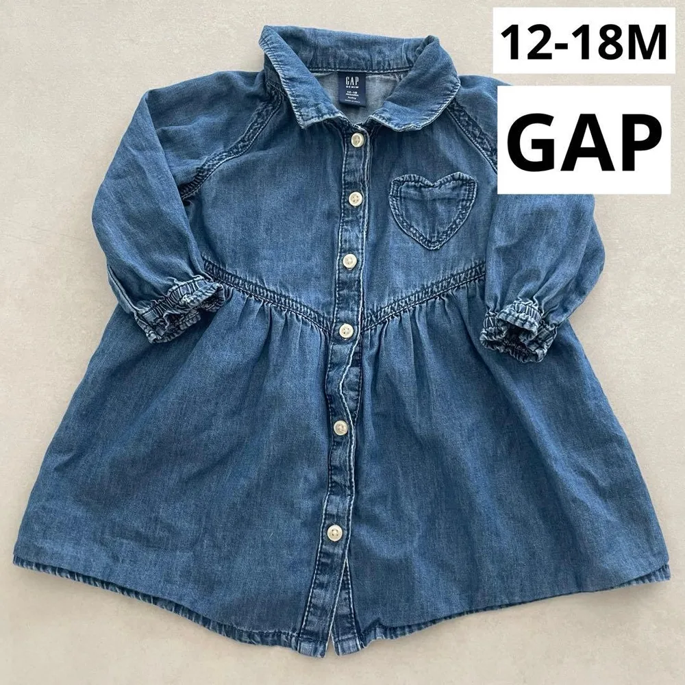 【12-18M】GAP ベビー デニムワンピース