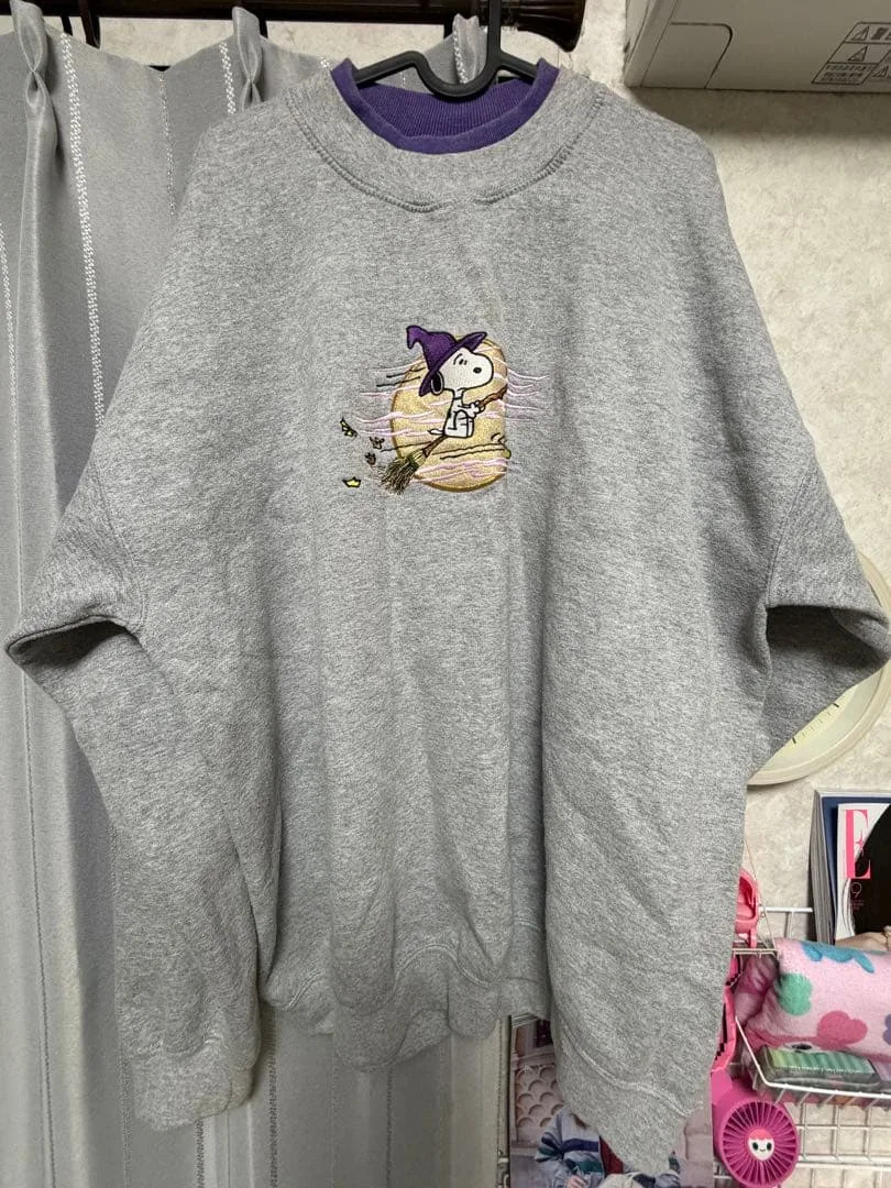 ヴィンテージ PEANUTSメンズ メキシコ スヌーピー 刺繍入り スウェット