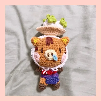 ハンドメイド あみぐるみ ぬいぐるみ ウリちゃん風
