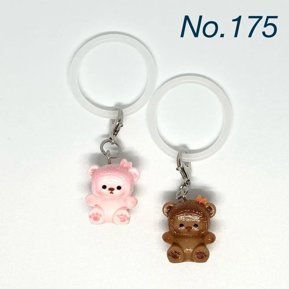 くま頭巾ちゃんのチャーム 2個セット No.175