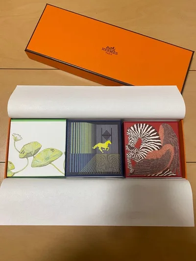 ▼未使用品 HERMES パフュームドソープ 3個セット 箱付き