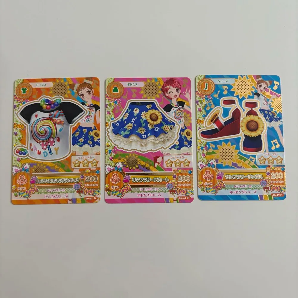 【新品・未使用(美品)】アイカツカード ノーマル 3枚セット(ポップ)