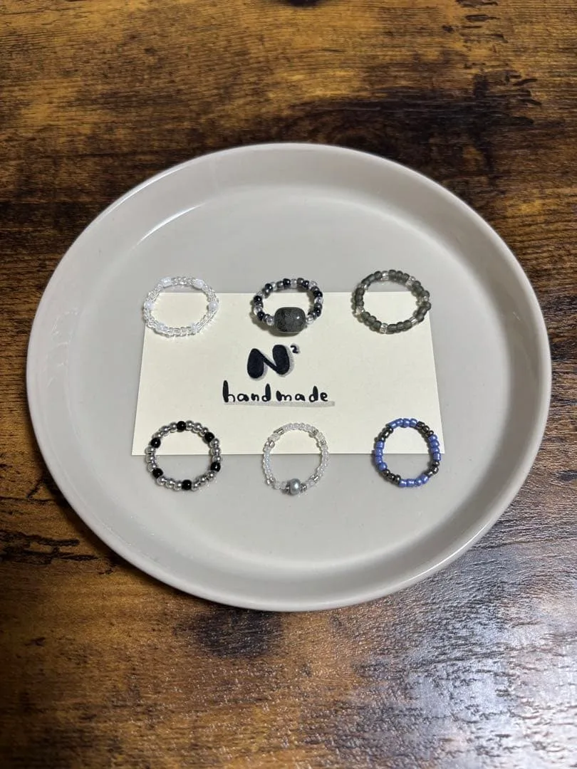 ハンドメイド ビーズリング