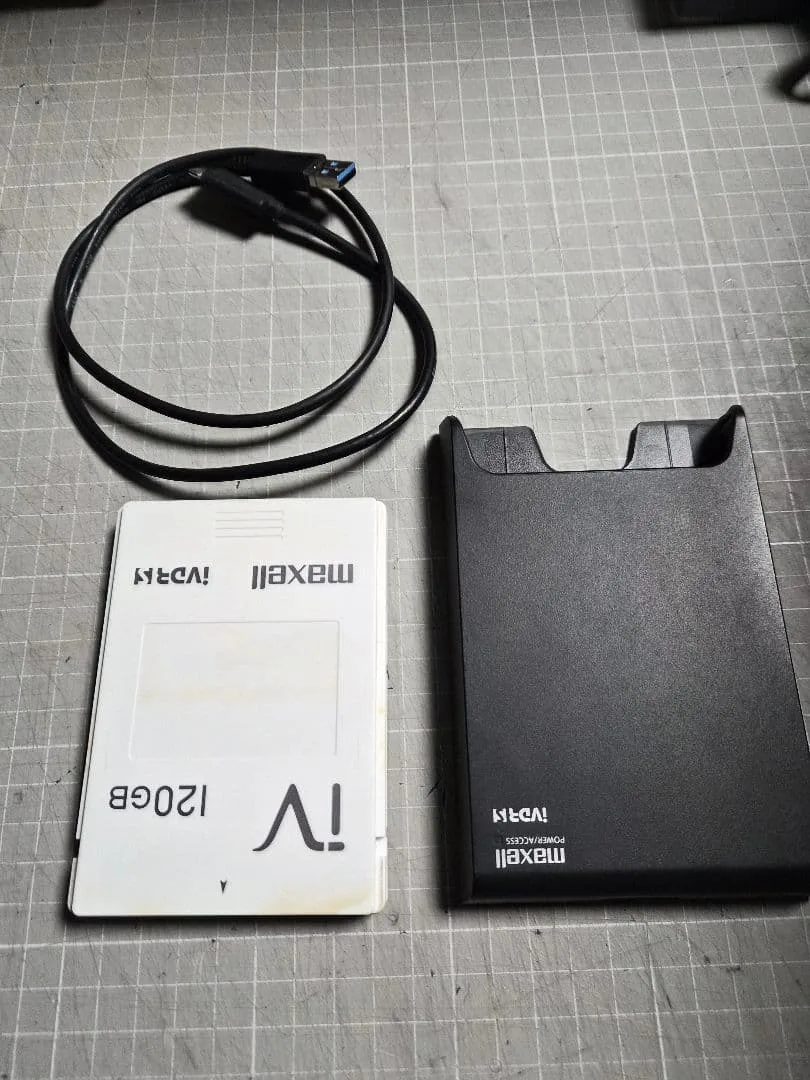 (中古品)マクセル カセットHDD(120GB)+iVDR対応アダプターセット