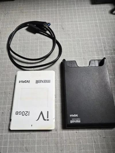 (中古品)マクセル カセットHDD(120GB)+iVDR対応アダプターセット