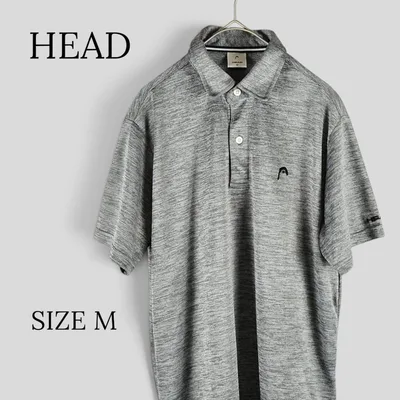 HEAD ヘッド 半袖 ポロシャツ グレー M
