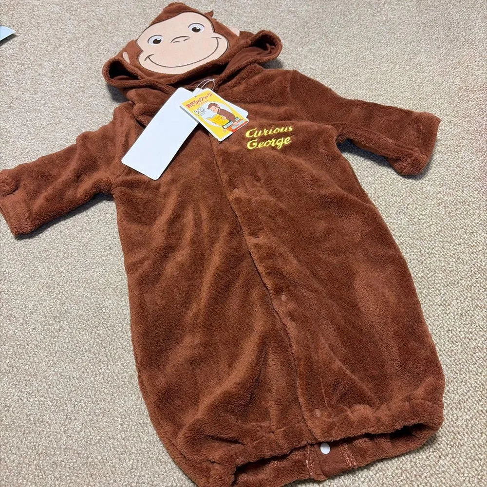 おさるのジョージ 着ぐるみ ロンパース 新品 50〜70センチ