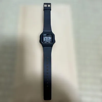 CASIO デジタル腕時計 W-217H ブラック