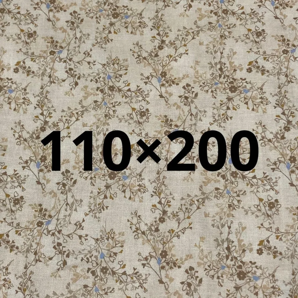 QUILT TEXTILE小花柄 綿生地 布110×200ベージュ系 ボタニカル