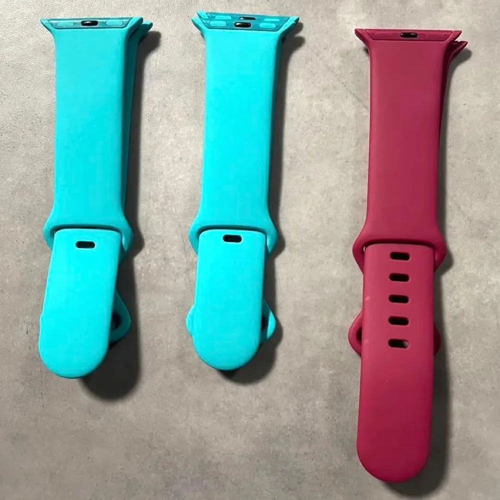 AppleWatch バンド ベルト シリコン 38㎜ 40㎜ 3本セット