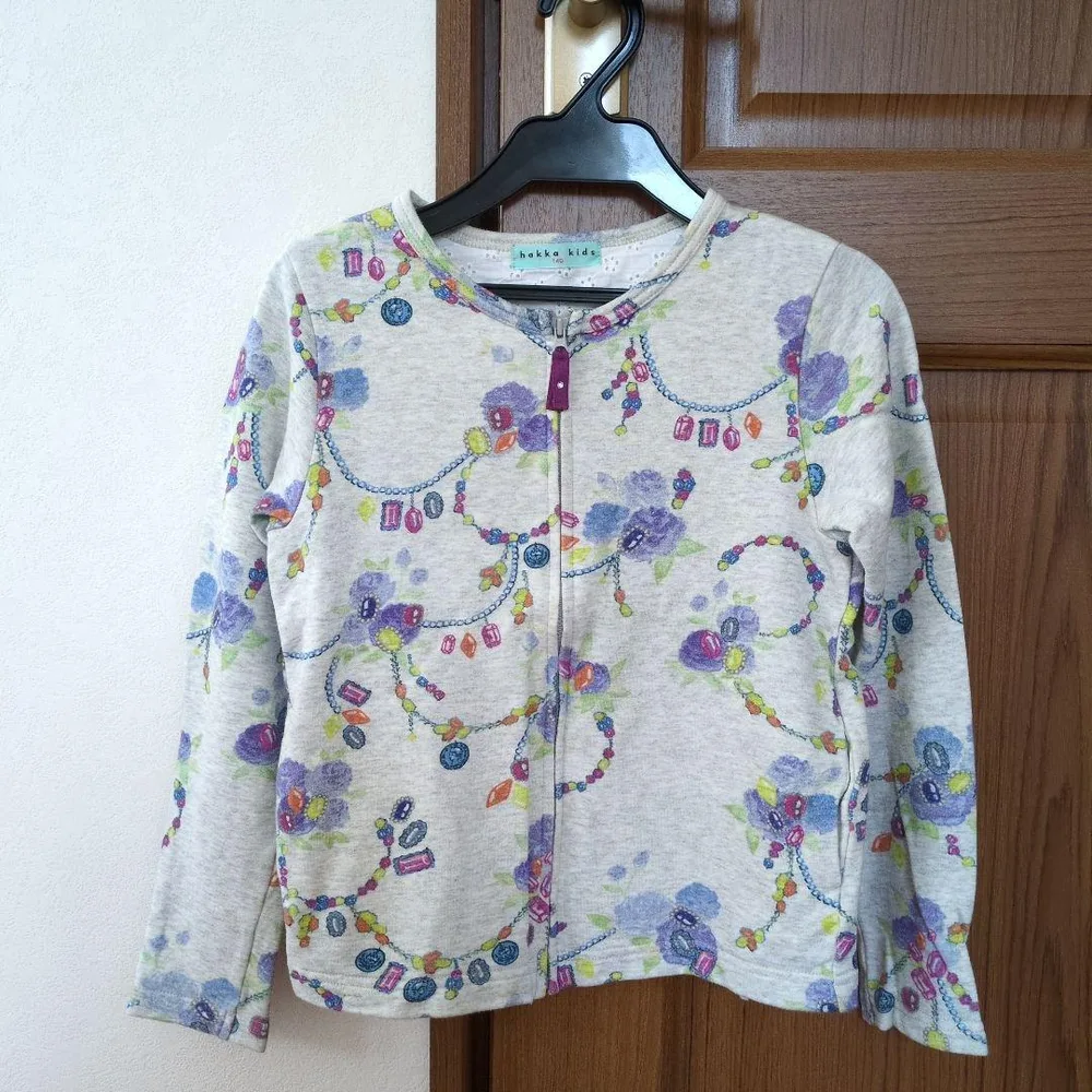 hakka kids ジップアップカーディガン 140cm
