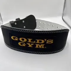 GOLD'S GYM ゴールドジム トレーニングレザーベルト ブラック