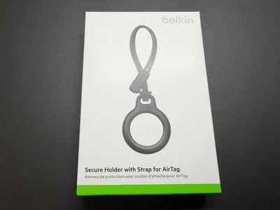 【新品未開封】Belkin AirTag ストラップ付きホルダー ブラック