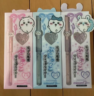 ちいかわ minum ミニュム ぷにゅっとグリップライナー モモンガ ハチワレ