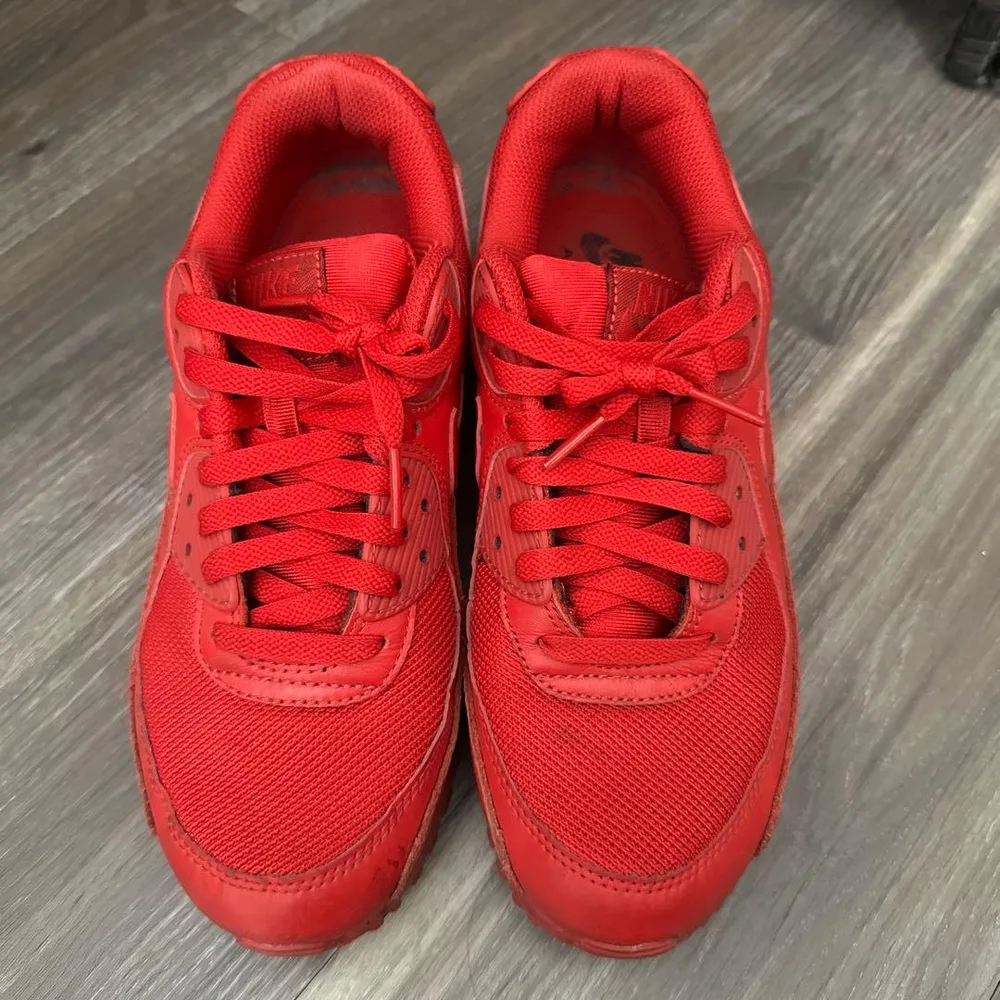 25.5cm NIKE AIRMAX90 トリプルレッド ユニバーシティレッド