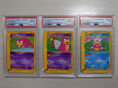 ヤドン PSA10 ヤドラン PSA10 ヤドキング PSA7 eカード 3連番