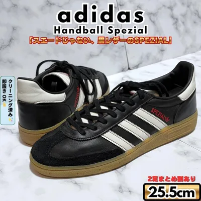 adidas HANDBALL SPEZIAL 黒レザー 25.5cm