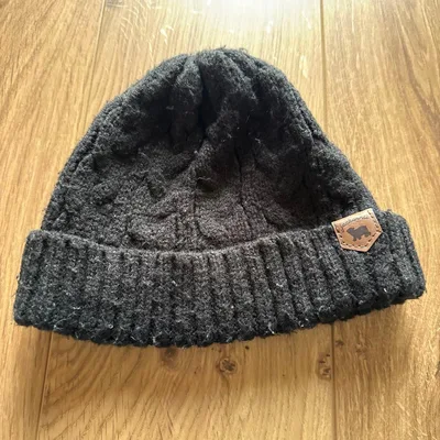 jackarhi キッズ ニット帽 ブラック 48-50cm