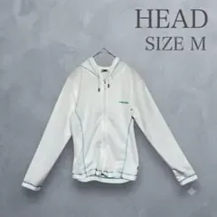 HEAD ヘッド ジップアップパーカー M 白 スポーツウェア トレーニング